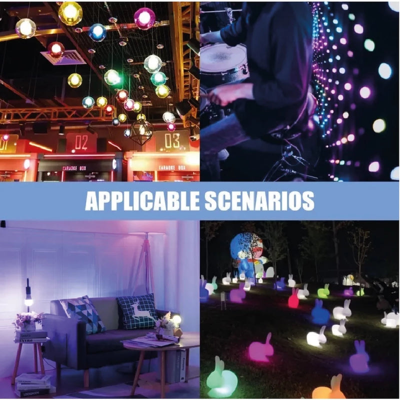 Lâmpada Inteligente RGB 15W Wi-Fi Smart Life Tuya – Compatível com Alexa e Google Assistant