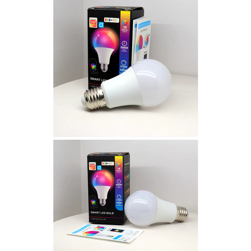 Lâmpada Inteligente RGB 15W Wi-Fi Smart Life Tuya – Compatível com Alexa e Google Assistant