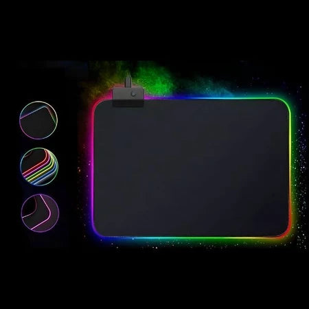 MousePad Gamer RGB Pro XL | Superfície Speed Premium | 7 Cores LED Dinâmicas | Design Impermeável 300x800mm
